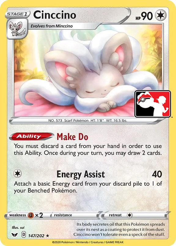 Cinccino (147/202) [Prize Pack Series One] | Good Games North