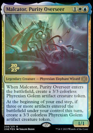 Malcator, Purity Overseer [Phyrexia: All Will Be One Prerelease Promos] | Good Games North