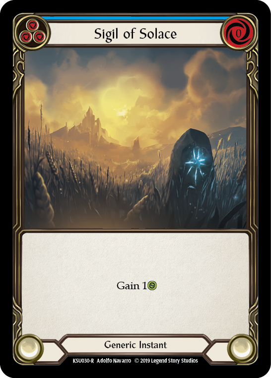 Sigil of Solace (Blue) [KSU030-R] 1st Edition Normal | Good Games North