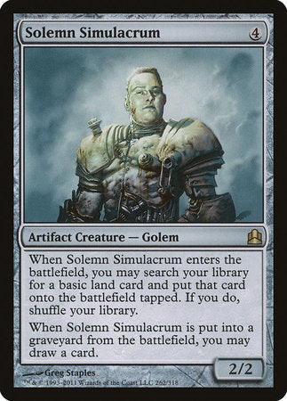 Solemn Simulacrum [Commander 2011] | Good Games North