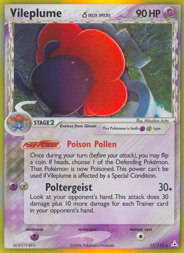 Vileplume (17/110) (Delta Species) [EX: Holon Phantoms] | Good Games North