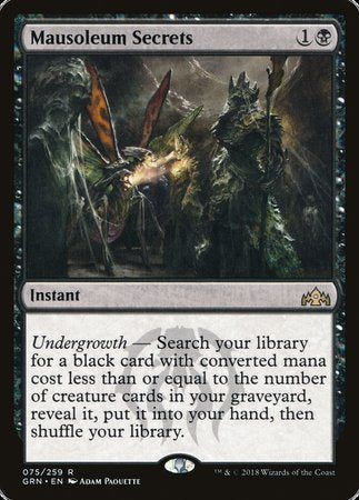 Mausoleum Secrets [Guilds of Ravnica] | Good Games North