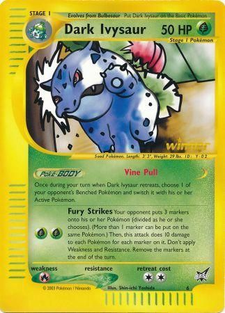Dark Ivysaur (6) (Winner) (Jumbo Card) [Best of Promos] | Good Games North