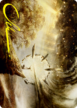 Harness Infinity Art Card (Gold-Stamped Signature) [Strixhaven: School of Mages Art Series] | Good Games North