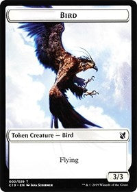 Bird (002) // Sculpture Double-sided Token [Commander 2019 Tokens] | Good Games North