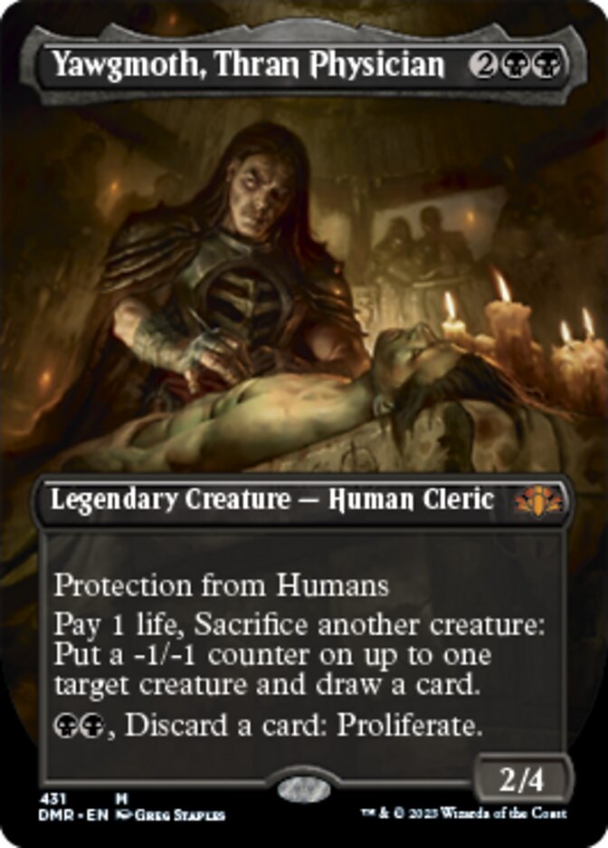 Yawgmoth, Thran Physician (Borderless Alternate Art) [Dominaria Remastered] | Good Games North