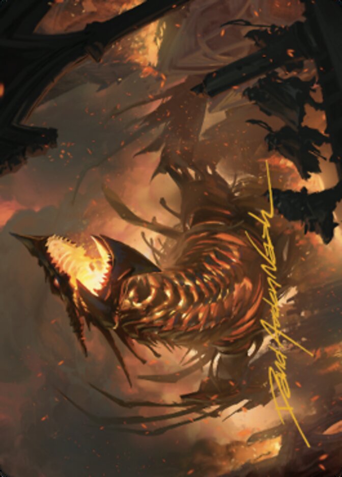 The Fall of Kroog Art Card (Gold-Stamped Signature) [The Brothers' War Art Series] | Good Games North