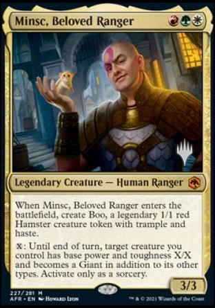 Minsc, Beloved Ranger (Promo Pack) [Dungeons & Dragons: Adventures in the Forgotten Realms Promos] | Good Games North