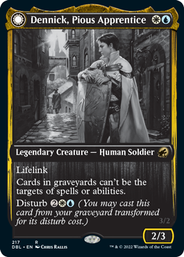 Dennick, Pious Apprentice // Dennick, Pious Apparition [Innistrad: Double Feature] | Good Games North