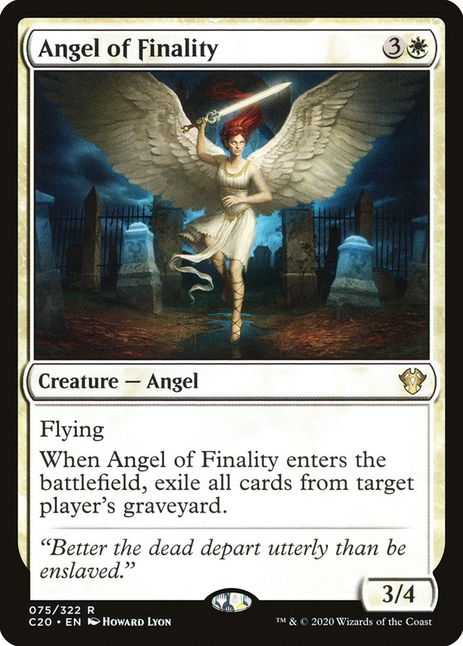 Angel of Finality [Commander 2020] | Good Games North
