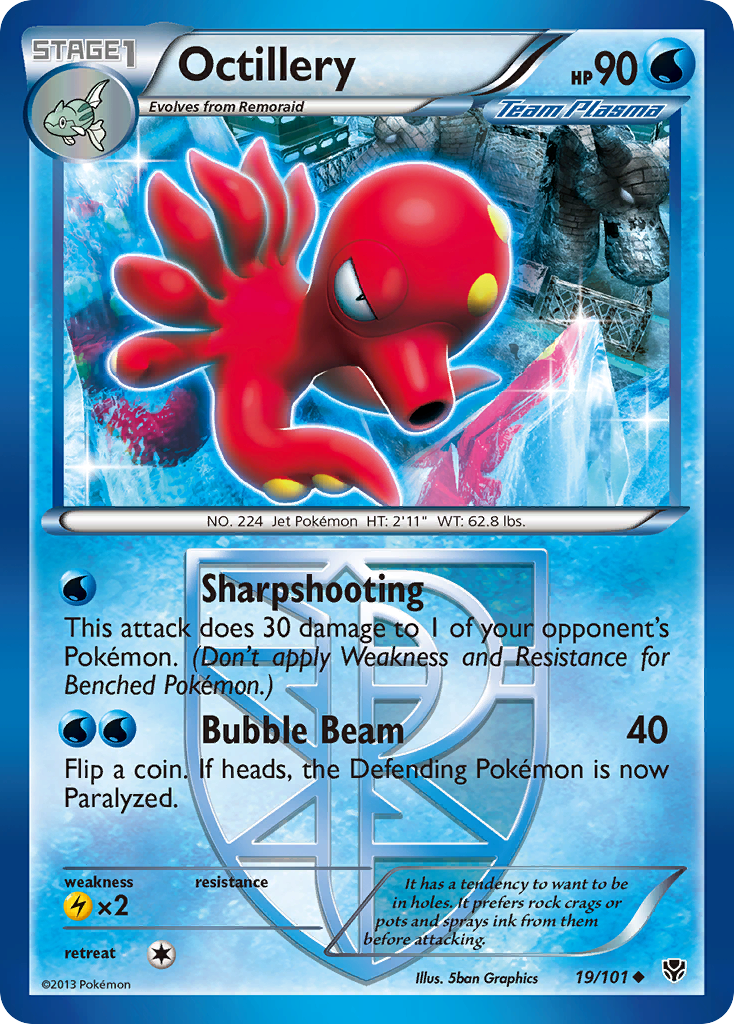 Octillery (19/101) [Black & White: Plasma Blast] | Good Games North