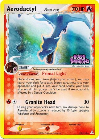 Aerodactyl (35/110) (Delta Species) (Stamped) [EX: Holon Phantoms] | Good Games North