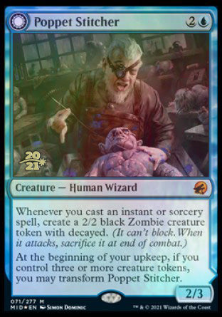 Poppet Stitcher // Poppet Factory [Innistrad: Midnight Hunt Prerelease Promos] | Good Games North