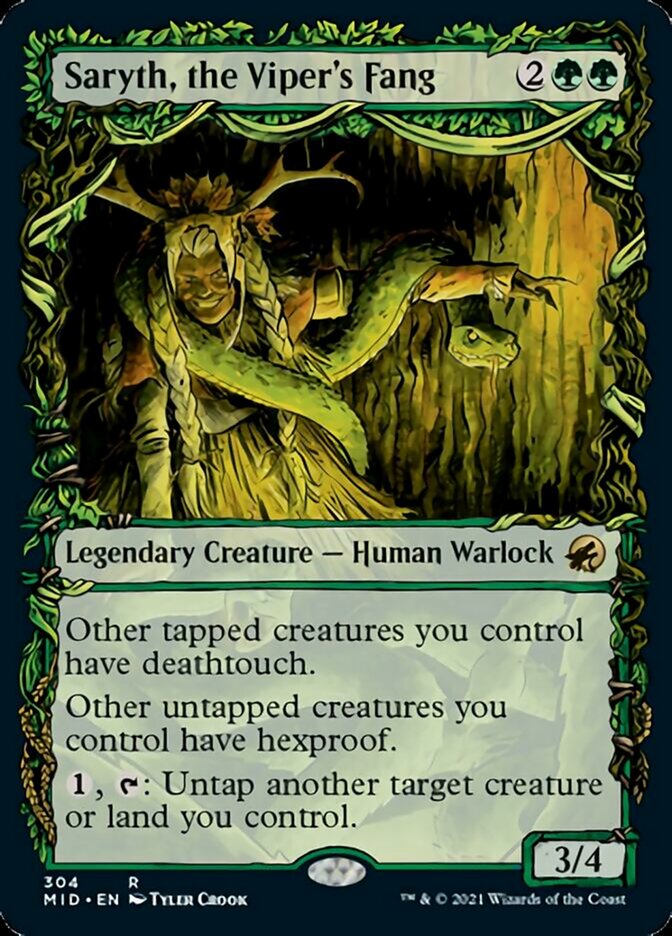 Saryth, the Viper's Fang (Showcase Equinox) [Innistrad: Midnight Hunt] | Good Games North