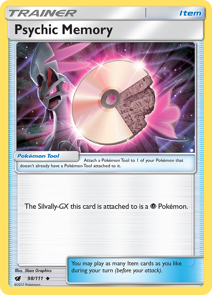 Psychic Memory (98/111) [Sun & Moon: Crimson Invasion] | Good Games North