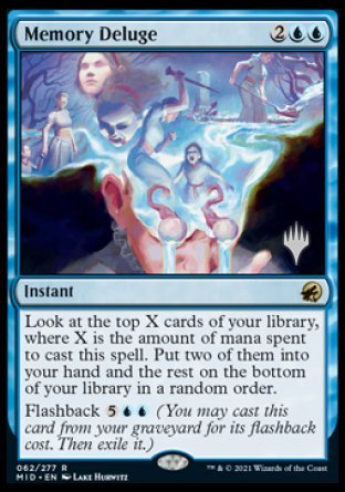 Memory Deluge (Promo Pack) [Innistrad: Midnight Hunt Promos] | Good Games North