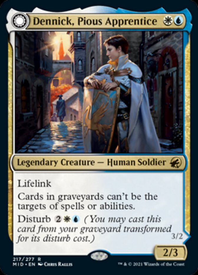 Dennick, Pious Apprentice // Dennick, Pious Apparition [Innistrad: Midnight Hunt] | Good Games North