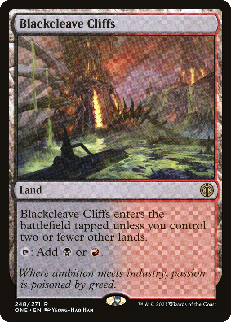 Blackcleave Cliffs [Phyrexia: All Will Be One] | Good Games North