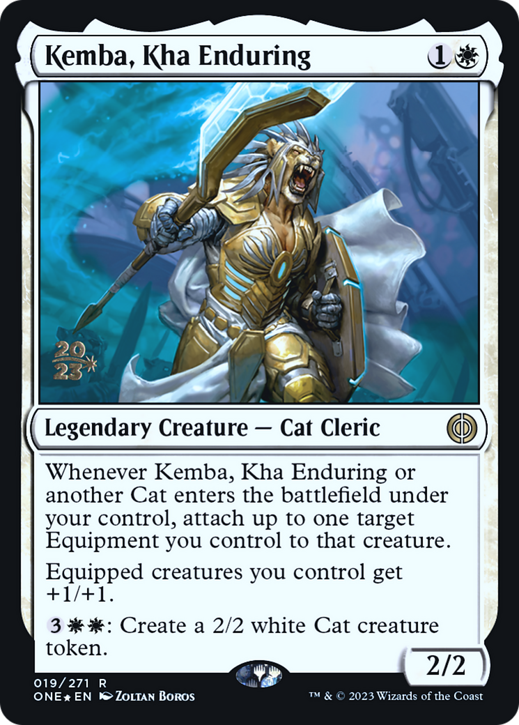 Kemba, Kha Enduring [Phyrexia: All Will Be One Prerelease Promos] | Good Games North
