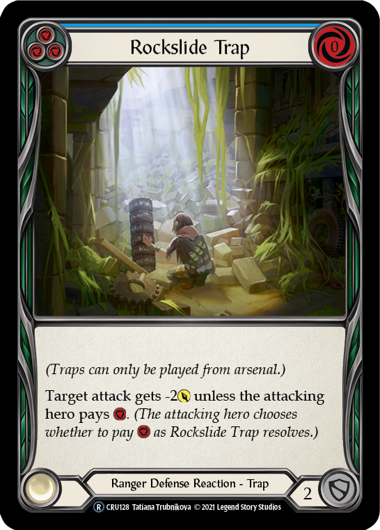 Rockslide Trap [U-CRU128-RF] Unlimited Rainbow Foil | Good Games North