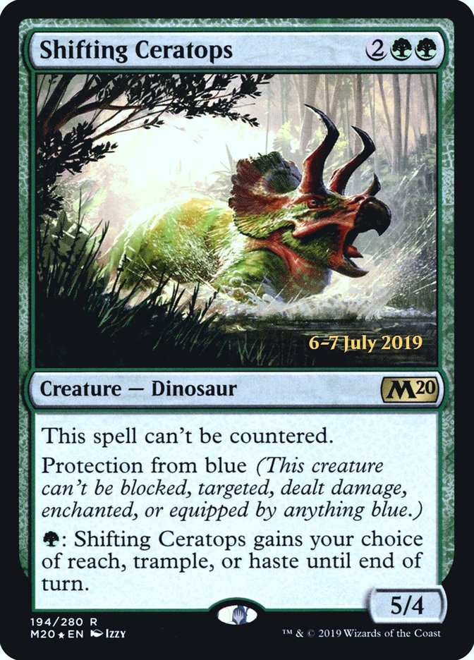 Shifting Ceratops  [Core Set 2020 Prerelease Promos] | Good Games North