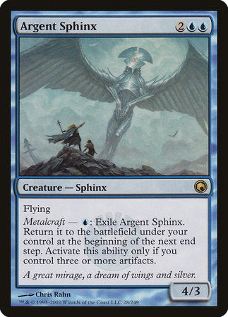 Argent Sphinx [Scars of Mirrodin] | Good Games North