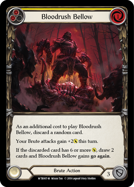 Bloodrush Bellow [WTR007-M] Alpha Print Rainbow Foil | Good Games North
