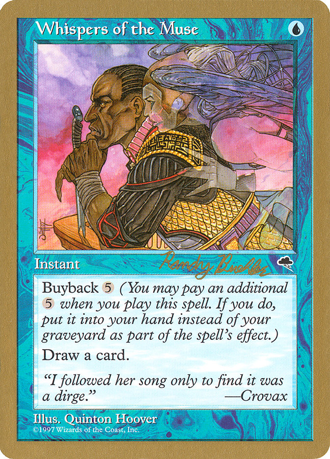 Whispers of the Muse (Randy Buehler) [World Championship Decks 1998] | Good Games North