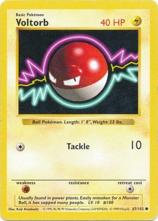 Voltorb (67/102) [Base Set Shadowless Unlimited] | Good Games North