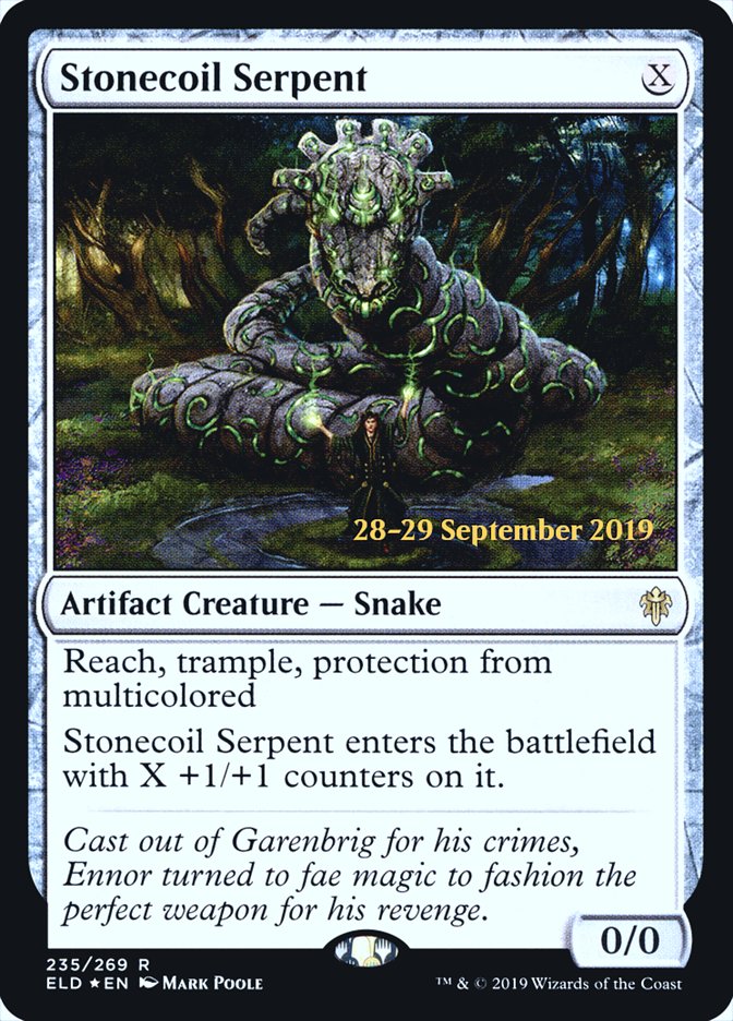 Stonecoil Serpent  [Throne of Eldraine Prerelease Promos] | Good Games North