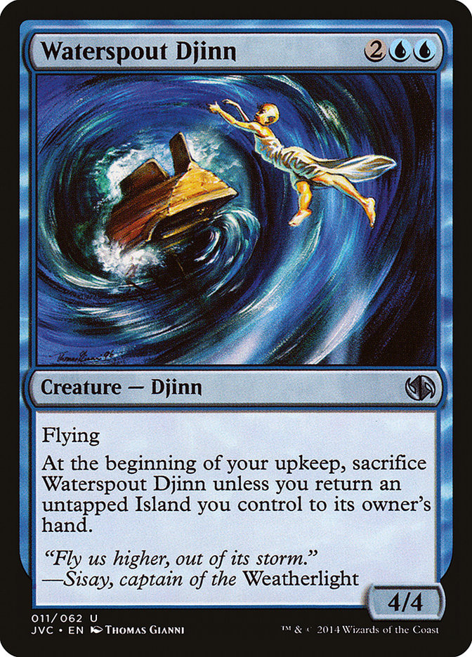 Waterspout Djinn [Duel Decks Anthology] | Good Games North