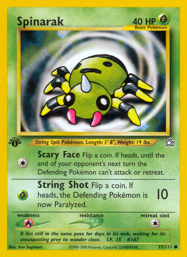 Spinarak (75/111) [Neo Genesis 1st Edition] | Good Games North