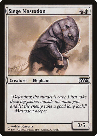 Siege Mastodon [Magic 2010] | Good Games North
