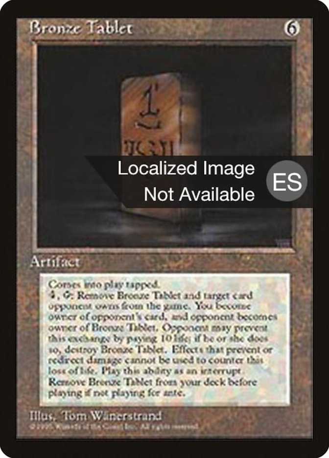 Bronze Tablet [Fourth Edition (Foreign Black Border)] | Good Games North