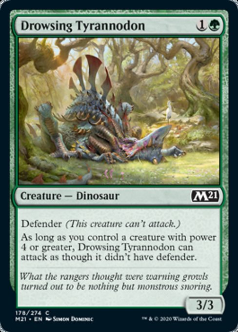 Drowsing Tyrannodon [Core Set 2021] | Good Games North