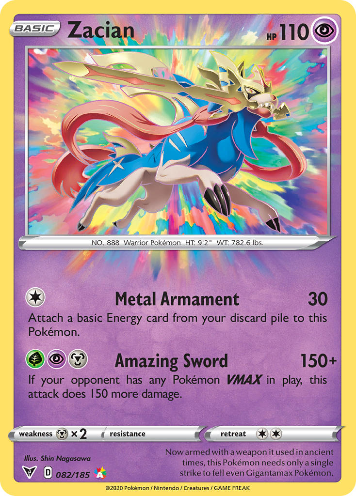 Zacian (082/185) [Sword & Shield: Vivid Voltage] | Good Games North