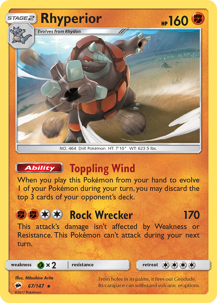 Rhyperior (67/147) [Sun & Moon: Burning Shadows] | Good Games North