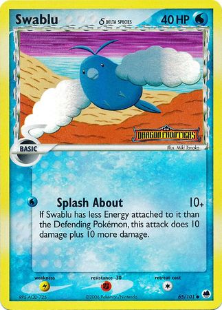 Swablu (65/101) (Delta Species) (Stamped) [EX: Dragon Frontiers] | Good Games North