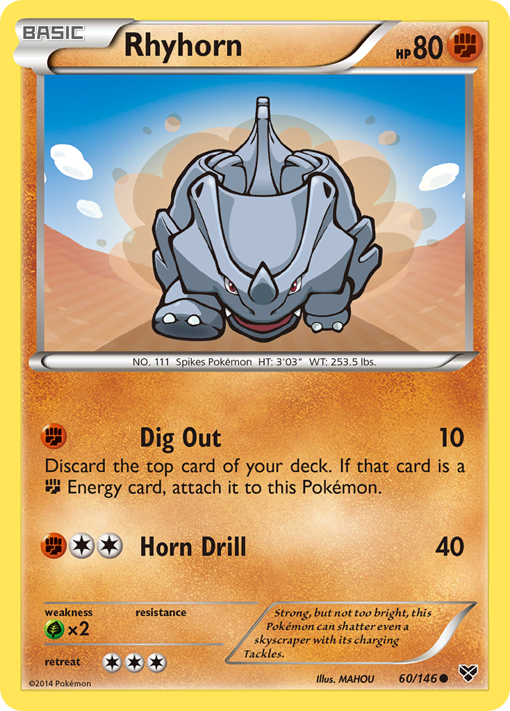 Rhyhorn (60/146) [XY: Base Set] | Good Games North