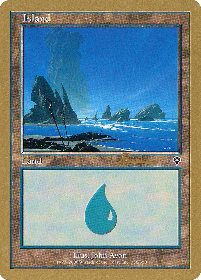 Island (ar336) (Antoine Ruel) [World Championship Decks 2001] | Good Games North