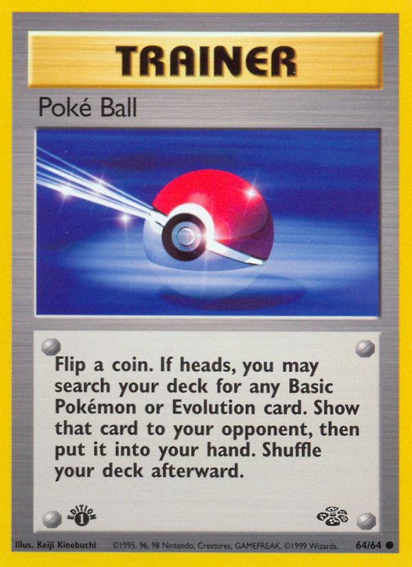 Poke Ball (64/64) [Jungle 1st Edition] | Good Games North