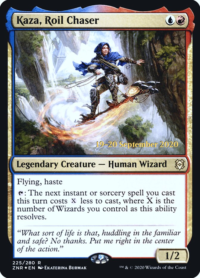 Kaza, Roil Chaser  [Zendikar Rising Prerelease Promos] | Good Games North