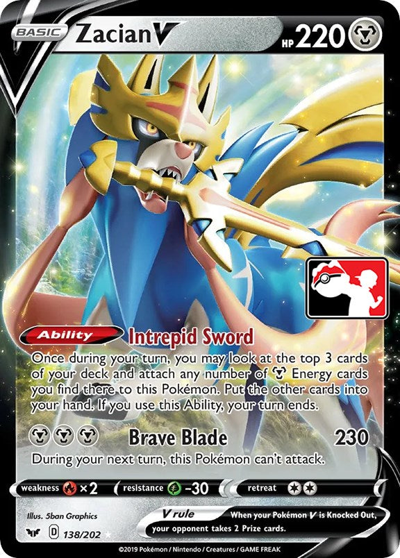 Zacian V (138/202) [Prize Pack Series One] | Good Games North
