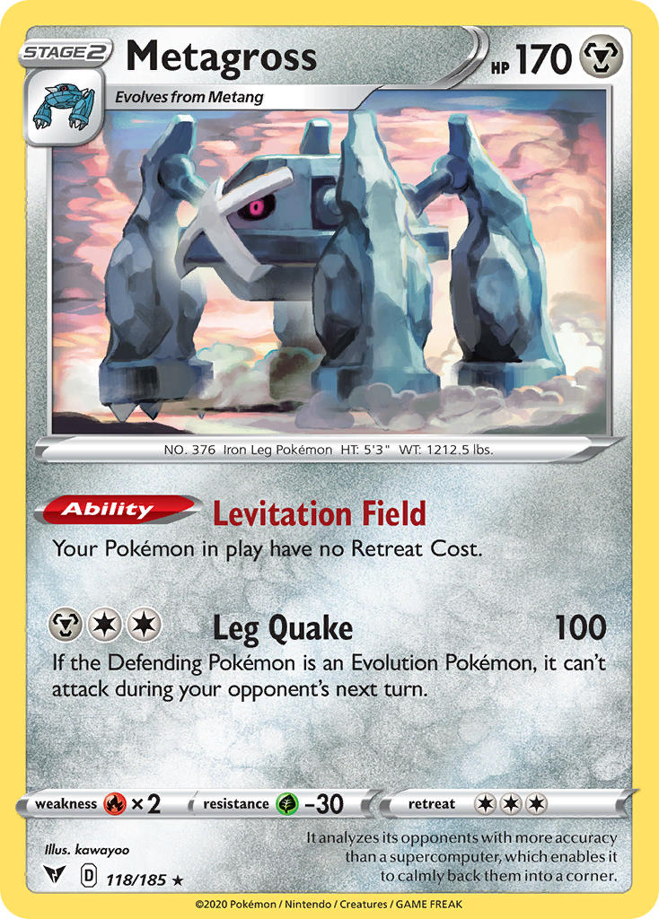 Metagross (118/185) [Sword & Shield: Vivid Voltage] | Good Games North