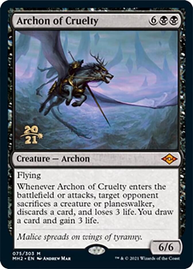Archon of Cruelty [Modern Horizons 2 Prerelease Promos] | Good Games North