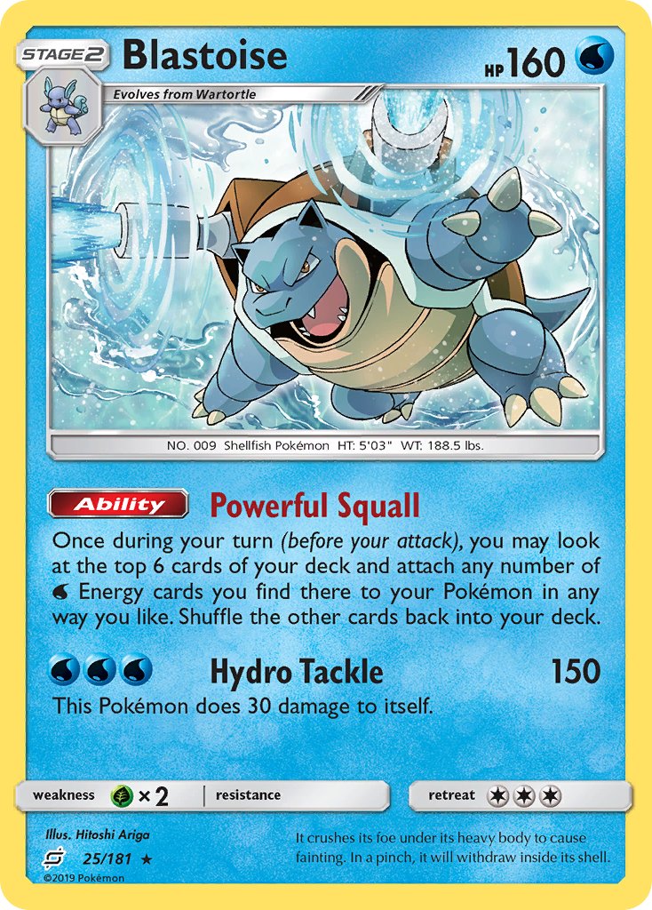 Blastoise (25/181) (Theme Deck Exclusive) [Sun & Moon: Team Up] | Good Games North