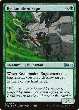 Reclamation Sage [Core Set 2019] | Good Games North