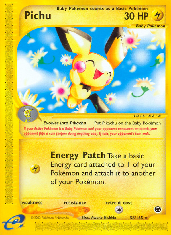 Pichu (58/165) [Expedition: Base Set] | Good Games North