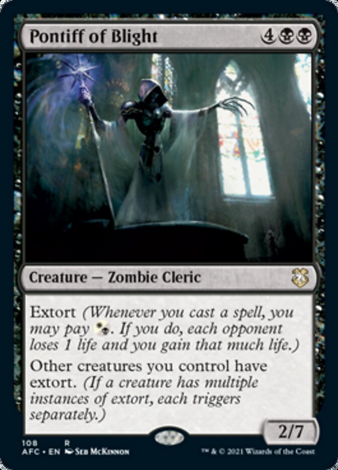 Pontiff of Blight [Dungeons & Dragons: Adventures in the Forgotten Realms Commander] | Good Games North