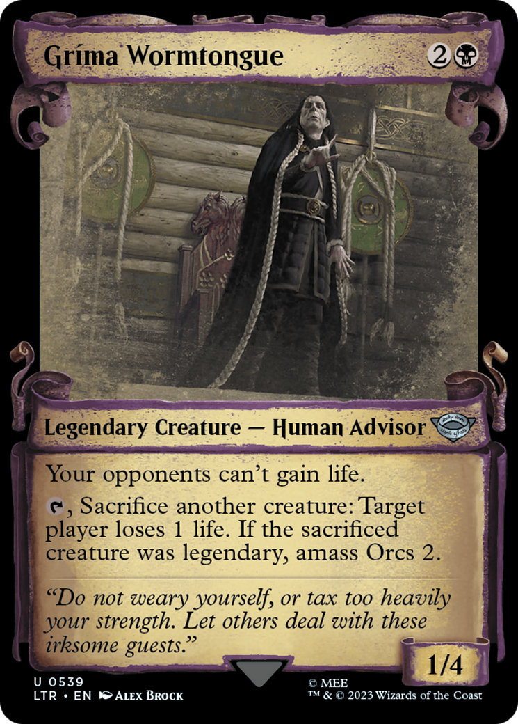 Grima Wormtongue [The Lord of the Rings: Tales of Middle-Earth Showcase Scrolls] | Good Games North